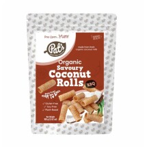 PATS- Organic Savoury Coconut Roll BBQ - 100g