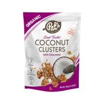 Pats Organic Coconut Clusters with Chia Seeds - 140g Image