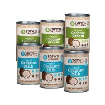 Organic Coconut Milk & Cream 400ml (6 Cans) Image