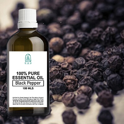 Black Pepper 100% Pure Essential Oil – 100 ml Bottle Image