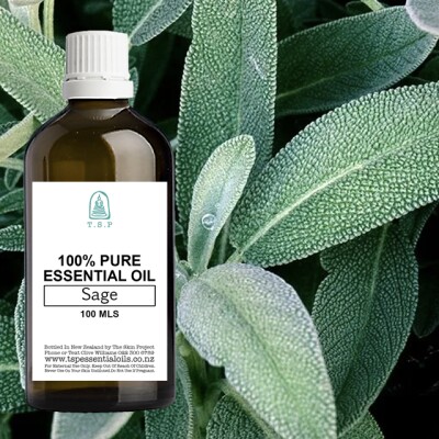 Sage Pure Essential Oil – 100 ml Bottle Image