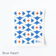 SPRUCE Biodegradable Dishcloth | Blue Heart Image