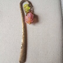 Pink Flower Bookmark