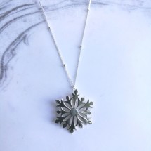 Snowflake Sterling Silver Necklace