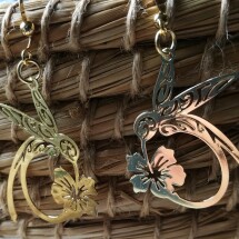 Gold Hummingbird Earrings Image