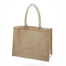 EJ-202 Jute Shopper Natural Bag Image