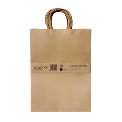 Ecopack Large Twisted Handle Paper Bags x25 Image
