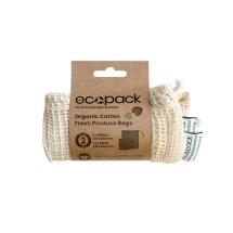 Ecopack Organic Cotton String Bags - Set of 2 (S+L)