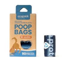 Ecopack Recycled Ocean-bound Plastic Dog Poop Bags x 90