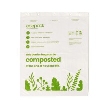 Ecopack Compostable Barrier Bags - Pack of 100
