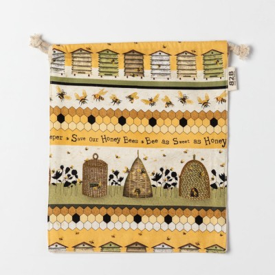 Save Our Bees Drawstring Pouch Image
