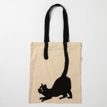 Cat tail tote bag
