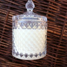 Crystal glass candle -Castle Image