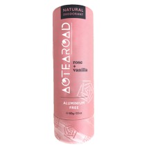 Aotearoad Natural Deodorant Stick Rose + Vanilla 60g