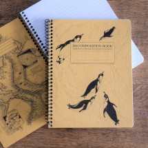 Large Spiral Notebook - King Penguins Image