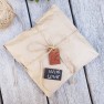 Set of 5 Wooden tags Reusable write-on tags  (Rimu) Image