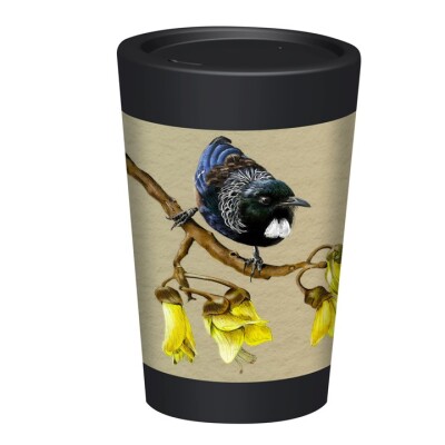 5103 CUPPACOFFEECUP Kowhai Two Tuis Image