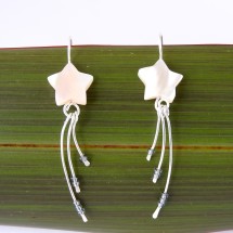 Wishing Star Eco Silver Earrings Image