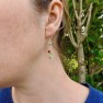 Christmas Drop Earrings in eco Argentium Silver Image