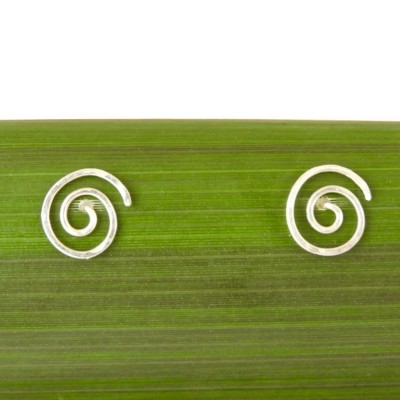 Round Spiral Stud Earrings Image