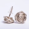 Rose Stud Earrings in Recycled Sterling Silver Image