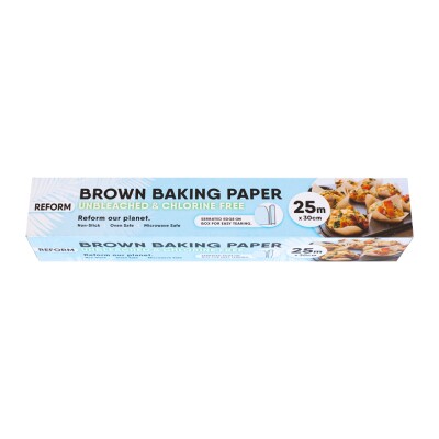 Unbleached & Unchlorinated Brown Baking Paper 25m Image