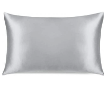 Silver Organic Silk Pillowcase