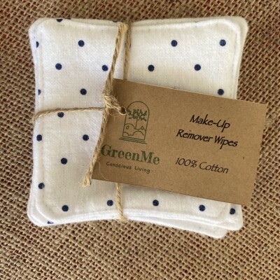 100% Cotton Make Up Remover Wipe – 5 Pack – WHITE SPOT Image