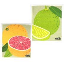 Eco Sponge Cloth Swedish Dishcloth2pk Grapefruit & Lime