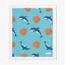 Eco Dish Cloth – Compostable Sponge Cloth Blue Dolphin Image
