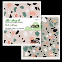 Eco Sponge Cloth 2 Pack Swedish Dishcloths Terrazzo Image